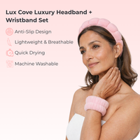 Lux Cove Luxury Cloud Headband & Wristband Set - 3
